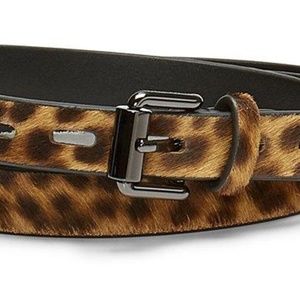 NWT Rebecca Minkoff L/XL Mila Belt Leopard